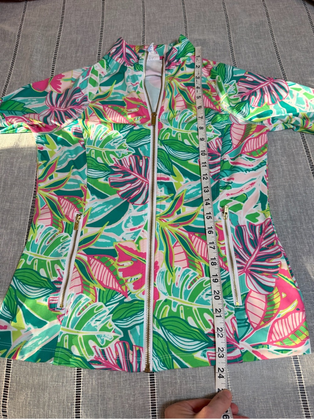 Sigrid Olsen Women’s S Full Zip Tropical Floral Golf Tennis Jacket Pockets - Picture 9 of 16